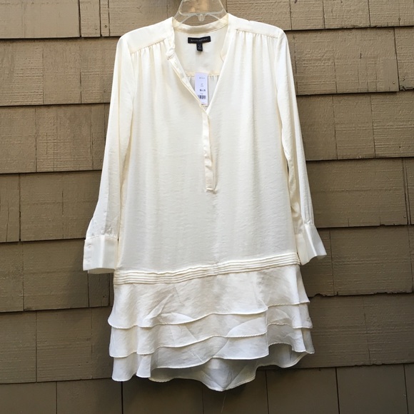 Tiered Ruffled Shirtdress