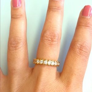 Lia Sophia Sugar Coated Ring Gold Size 6
