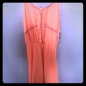 Orange/ peach color dress