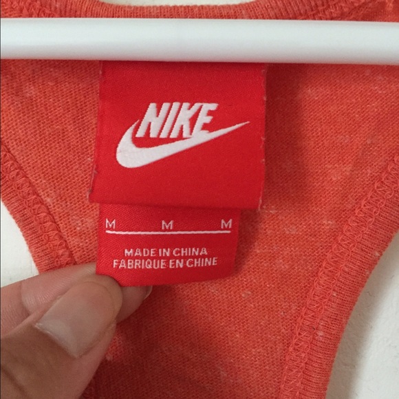 Orange Nike Logo Racerback Tank - Picture 3 of 4