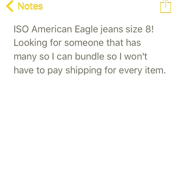 ISO American eagle jeans - Picture 1 of 1