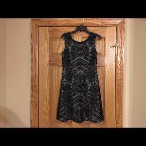 Nude/black lace Kenneth Cole dress