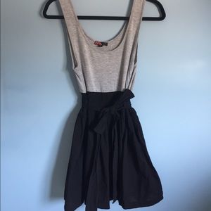 Black and gray casual summer dress