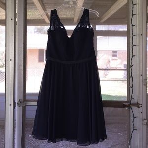 Navy Blue Mori Lee Bridesmaids Dress