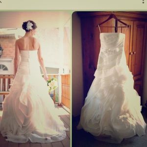 Vera Wang White Vw351011 Wedding Dress