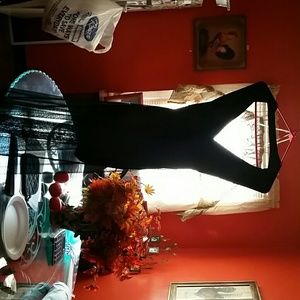 Never worn black floor length maxi dress