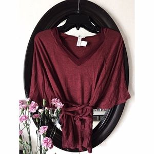 Wrap Waist Top (NWT) *firm*