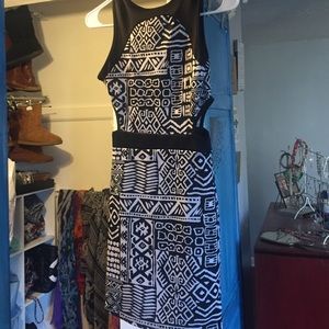 Black and white dress