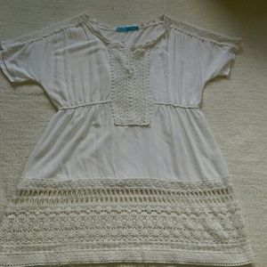 White Swimsuit Cover-up