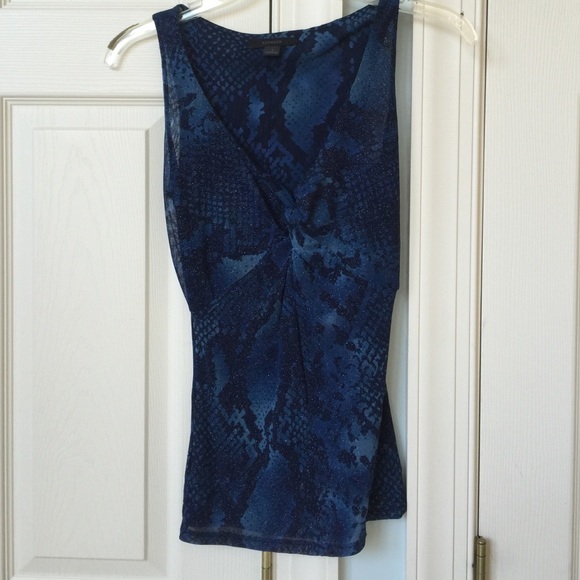 Express Blue Shimmery Tank Top