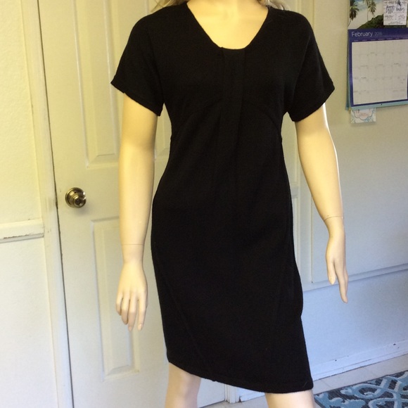 Ann Taylor Loft Black Knit Dress Small