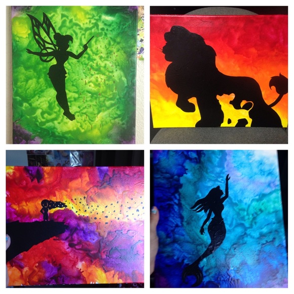 Disney Crayon Art