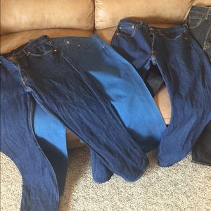 Levi's 501 Jeans 4 pair men's jeans.