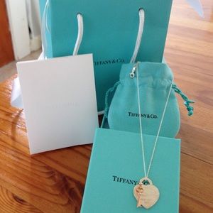 Tiffany & Co heart and key necklace