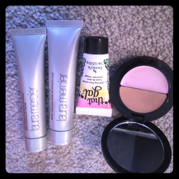 Laura mercier primer and tinted moisturizer .