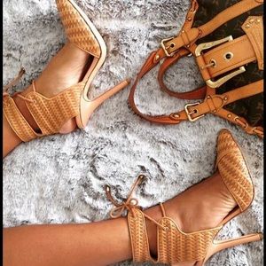 Designer Ties at ankle heels