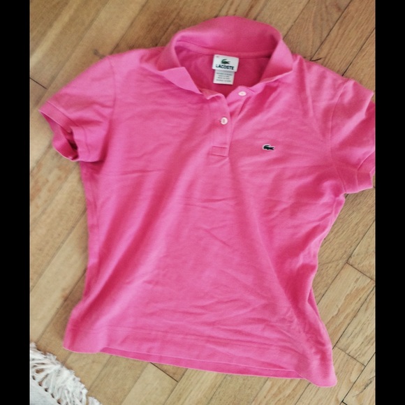 Lacoste Polo size 42 (small) coral salmon pink