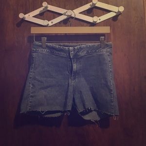 Blue jean shorts