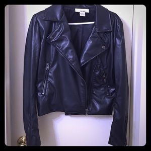 Faux leather Motorcycle jacket