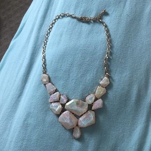 Gold and faux Opal Forever 21 necklace
