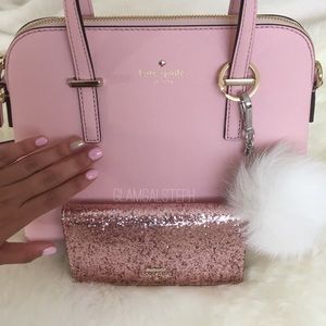 Katespade purse, keychain, and wallet.