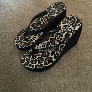 Bebe wedge sandals