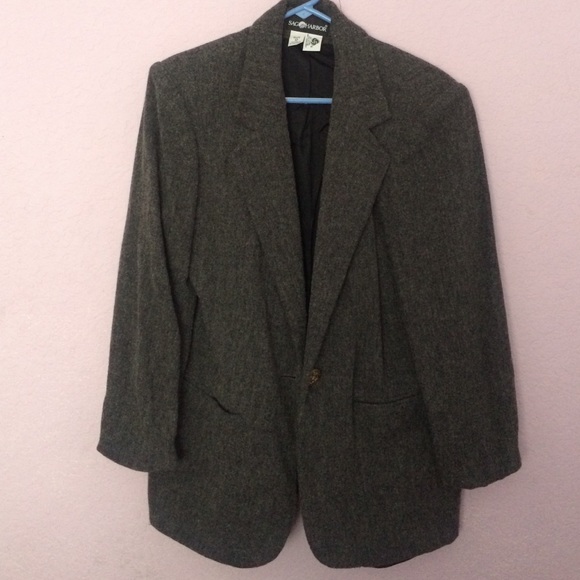 Gray Wool Blazer