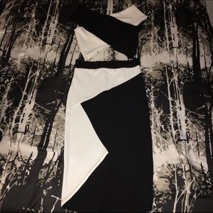 Two piece color block set & forever21 fringe top