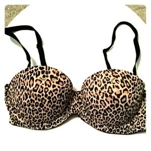 34B PINK Cheetah Print Bra