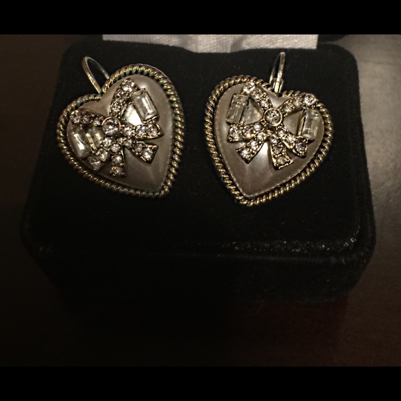 Betsey Johnson Heart Earrings
