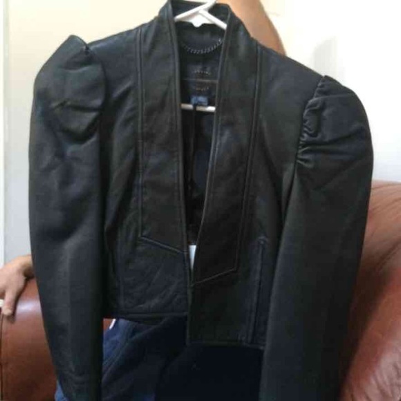 French connection leather jacket