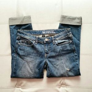 Gap Blue Straight Crop Jeans