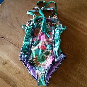 SOLD. Maaji little girls one piece hipic flirty