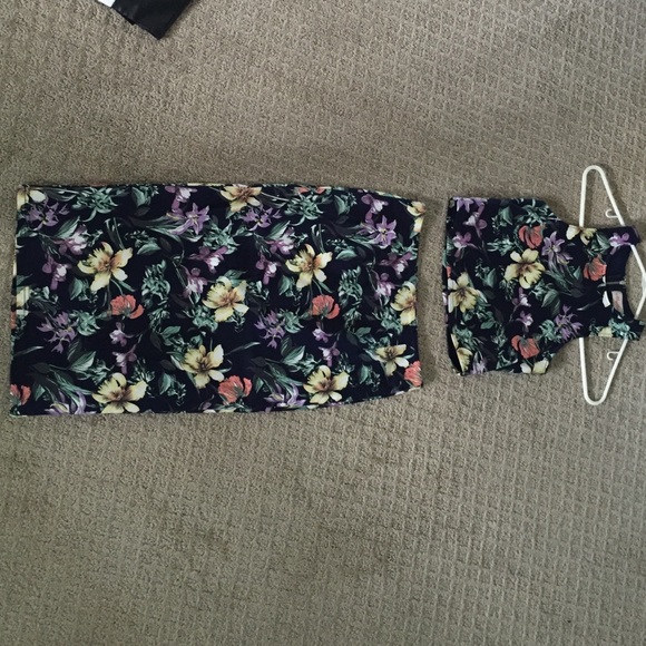 Crop top and skirt