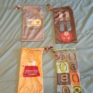 4 Fossil sunglasse bags