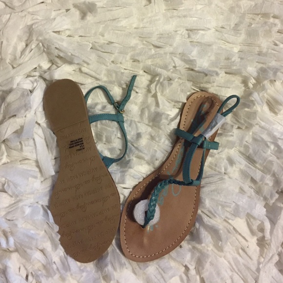 Summer blue sandals