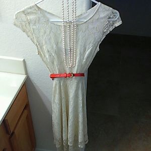 SOLD SOLD SOLD! Cream color high low dress.