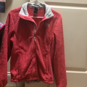 North Face fuzzy jacket