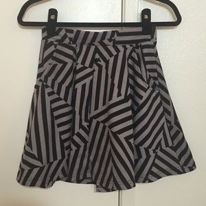 Cotton On Striped Skater Skirt
