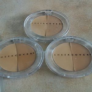 (3) sheer cover med tan concealers