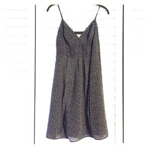 American Eagle spaghetti strap gray dress