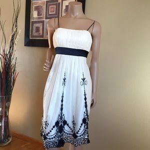 Beautiful Ivory and Black Dress