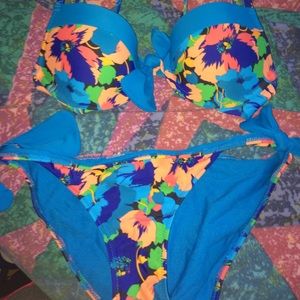 aerie floral bikini