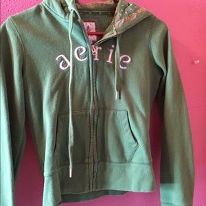 Aerie green hoodie