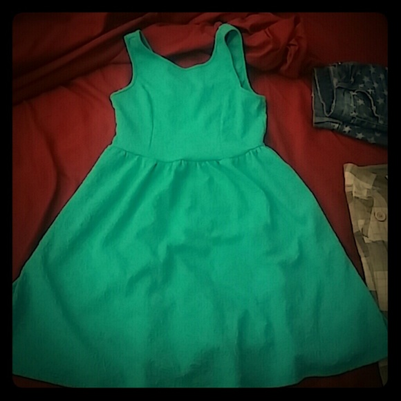 Teal ,blue baby doll dress