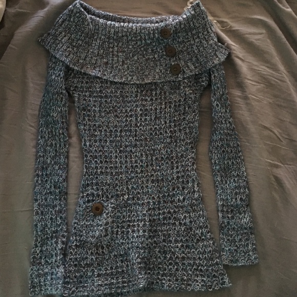 Blue/brown sweater