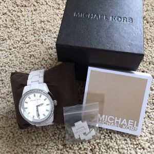 White Michael Kors watch