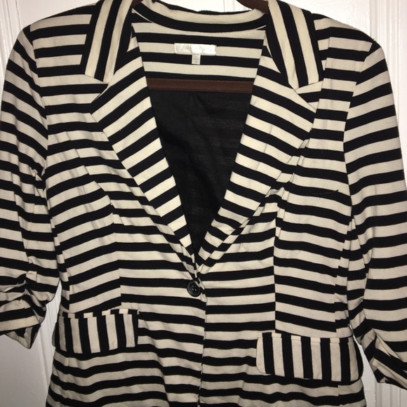striped blazer