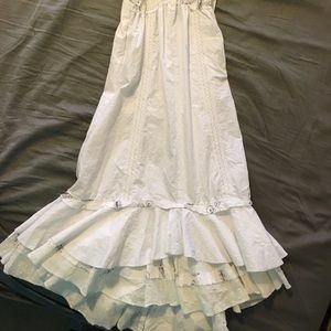 White dress with built in bralette