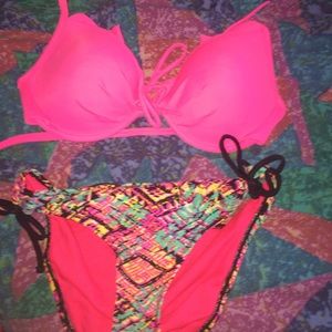 Pink Victoria's Secret bikini